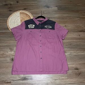 HARLEY-DAVIDSON Womens Modern Mechanic Colorblock Shirt